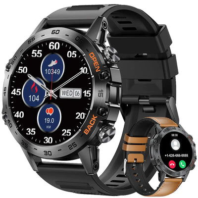 SUNKTA Military Smartwatches displaying fitness tracking features and sleek design for active men.