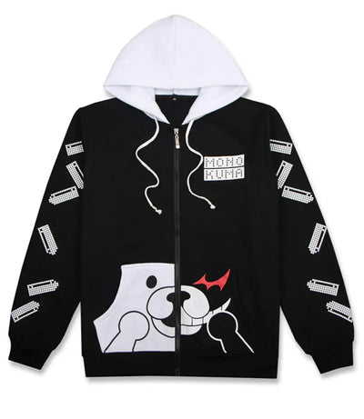 Coslover Bear Hoodies Zipper Unisex Jacket