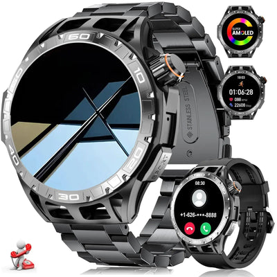 LAKEYLOYI Military Smartwatch for Men