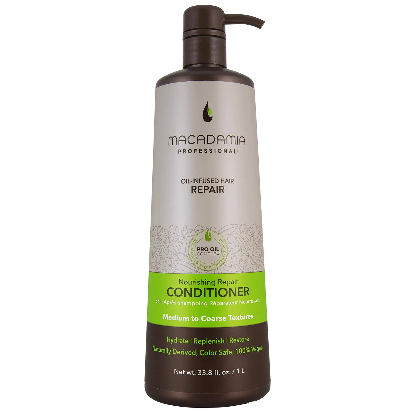 Macadamia Professional Hair Care Nourishing Repair Conditioner for medium to coarse textures, sulfate and paraben free.