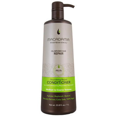 Macadamia Professional Hair Care Nourishing Repair Conditioner for medium to coarse textures, sulfate and paraben free.