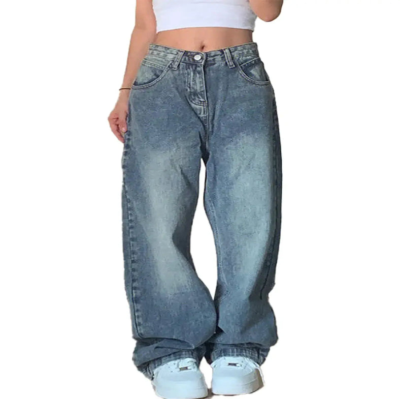 DUKBUBI for Women Wide Leg Baggy Jeans