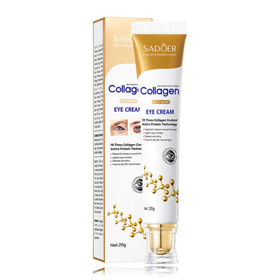 Collagen Eye Cream Anti - SADOER Collagen Eye & Skin Anti-Aging Cream with 10 times collagen content for youthful skin.