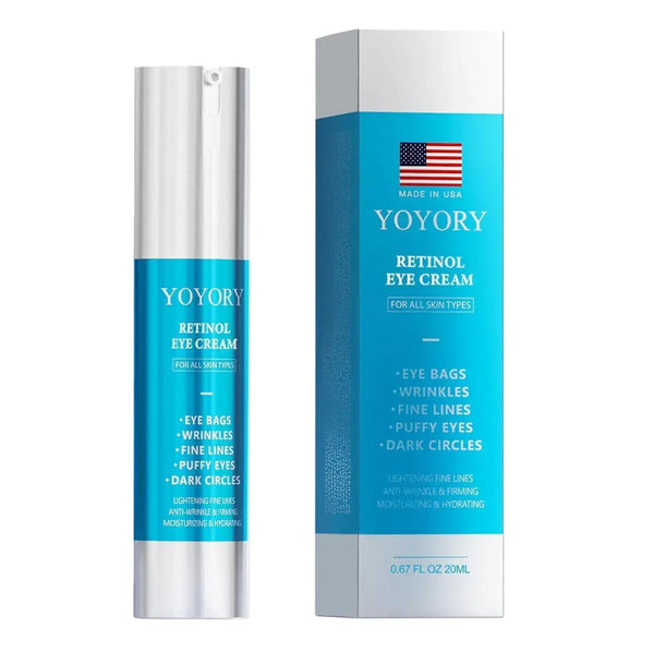 Anti Aging Eye Cream for Dark Circles in a sleek packaging, targeting eye bags and puffiness.
