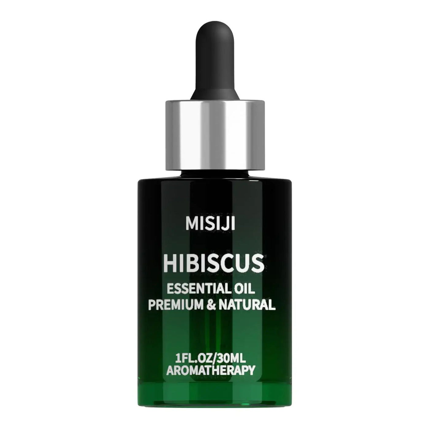 MISIJI Hand Picking Hibiscus Essential Oils bottle for aromatherapy and relaxation.